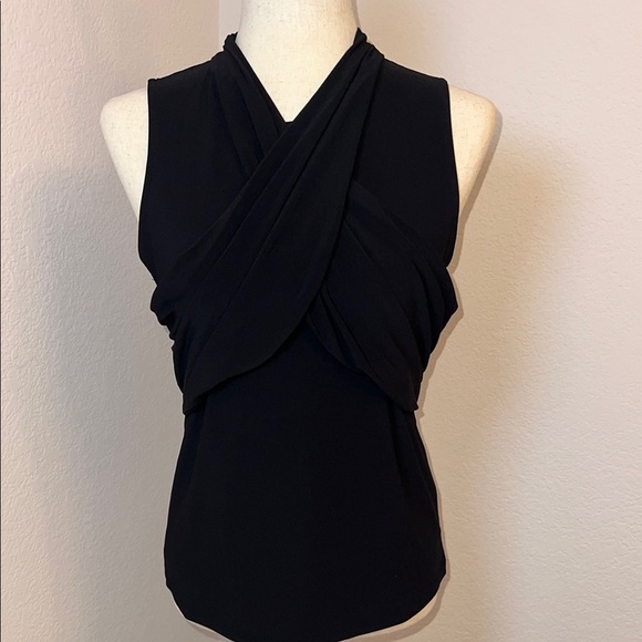 Halogen Elegant‎ Black Sleeveless Top - Picture 2 of 6